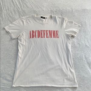 “ABCDEFEMME” graphic tee